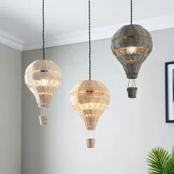 Dunelm Hot Air Balloon Rattan Easy Fit Pendant 11 Dunelm Hot Air Balloon Rattan Easy Fit Pendant -all lighting Sales Store 30766260 alt04