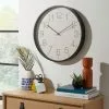 Dunelm Modern Clock Black 48cm 1 Dunelm Modern Clock Black 48cm -all lighting Sales Store 30766815