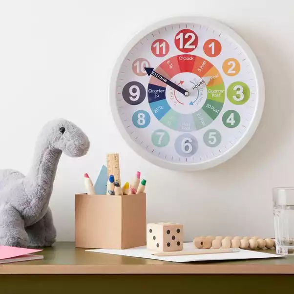 Dunelm Tell The Time Large Clock 30cm 3 Dunelm Tell The Time Large Clock 30cm