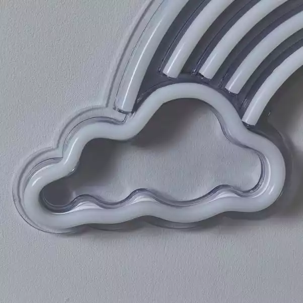 Dunelm Rainbow Neon Sign 5 Dunelm Rainbow Neon Sign - Image 3