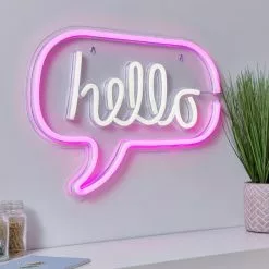 Dunelm Hello Neon Sign