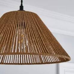 Dunelm Kabir Tapered String Pendant Shade 10 Dunelm Kabir Tapered String Pendant Shade -all lighting Sales Store 30768629 alt02