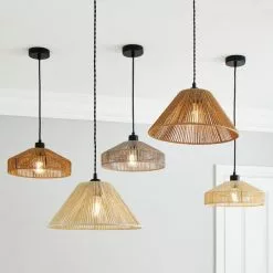 Dunelm Kabir Tapered String Pendant Shade 13 Dunelm Kabir Tapered String Pendant Shade -all lighting Sales Store 30768629 alt09