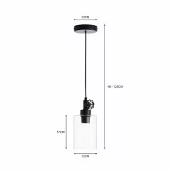 Dunelm Bates 1 Light Ceiling Fitting Industrial -all lighting Sales Store 30768639 alt07