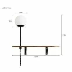 Elements Visby Shelf Wall Light Walnut 13 Elements Visby Shelf Wall Light Walnut -all lighting Sales Store 30768647 alt07