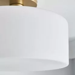 Dunelm Amelie Opal Gold Glass Flush Ceiling Fitting -all lighting Sales Store 30768668 alt02