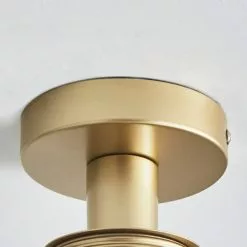 Dunelm Amelie Opal Gold Glass Flush Ceiling Fitting -all lighting Sales Store 30768668 alt03