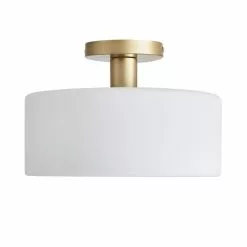 Dunelm Amelie Opal Gold Glass Flush Ceiling Fitting -all lighting Sales Store 30768668 alt05