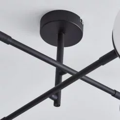 Dunelm Tela Bathroom 4 Light Ceiling Fitting Black -all lighting Sales Store 30769125 alt03