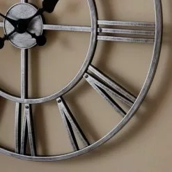 Dunelm Silver Skeleton Clock 50cm 5 Dunelm Silver Skeleton Clock 50cm -all lighting Sales Store 30769129 alt01