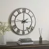 Dunelm Distressed Mirrored 57cm Clock Silver 2 Dunelm Distressed Mirrored 57cm Clock Silver -all lighting Sales Store 30769194