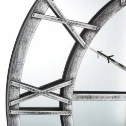 Dunelm Distressed Mirrored 57cm Clock Silver 8 Dunelm Distressed Mirrored 57cm Clock Silver -all lighting Sales Store 30769194 alt03