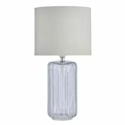 Dunelm Christine Ribbed Glass Table Lamp 9 Dunelm Christine Ribbed Glass Table Lamp -all lighting Sales Store 30770025 alt03