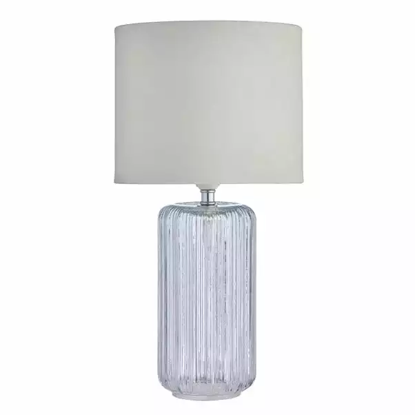 Dunelm Christine Ribbed Glass Table Lamp 6 Dunelm Christine Ribbed Glass Table Lamp - Image 4