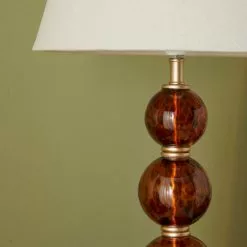 Dunelm Lilo Tortoiseshell Glass Table Lamp -all lighting Sales Store 30770033 alt02