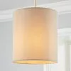 Dunelm Nesa 18cm Velvet Cylinder Shade -all lighting Sales Store 30770046