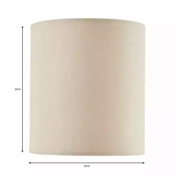 Dunelm Nesa 18cm Velvet Cylinder Shade 7 Dunelm Nesa 18cm Velvet Cylinder Shade - Image 5