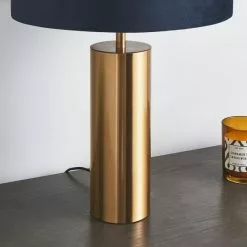 Dunelm Nesa Brushed Gold And Navy Touch Table Lamp 9 Dunelm Nesa Brushed Gold And Navy Touch Table Lamp -all lighting Sales Store 30770048 alt03