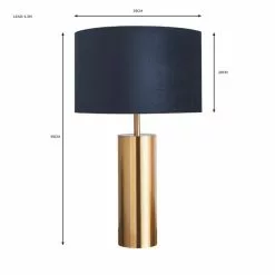 Dunelm Nesa Brushed Gold And Navy Touch Table Lamp 11 Dunelm Nesa Brushed Gold And Navy Touch Table Lamp -all lighting Sales Store 30770048 alt07
