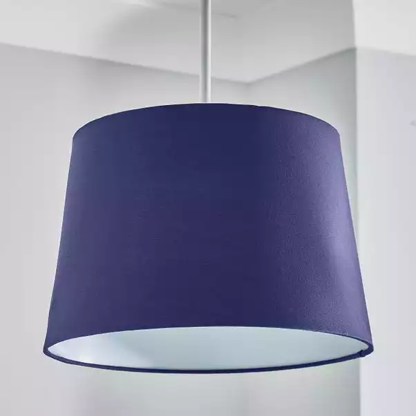 Dunelm Ava Navy Tapered Shade 4 Dunelm Ava Navy Tapered Shade - Image 2