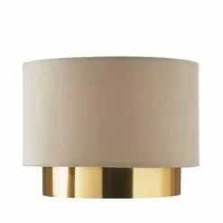 Dunelm Nesa Two Tier Brushed Gold Velvet Shade 10 Dunelm Nesa Two Tier Brushed Gold Velvet Shade -all lighting Sales Store 30770069 alt05