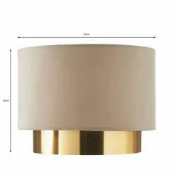 Dunelm Nesa Two Tier Brushed Gold Velvet Shade 11 Dunelm Nesa Two Tier Brushed Gold Velvet Shade -all lighting Sales Store 30770069 alt07