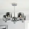 Dunelm Erin Ceiling 5 Light Smoked Ceiling Fitting -all lighting Sales Store 30770070