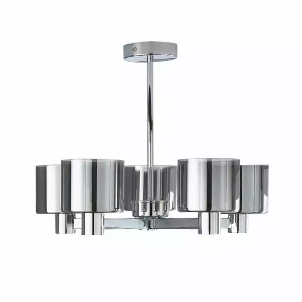 Dunelm Erin Ceiling 5 Light Smoked Ceiling Fitting 7 Dunelm Erin Ceiling 5 Light Smoked Ceiling Fitting - Image 5