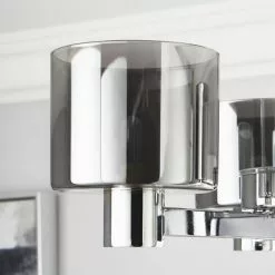 Dunelm Erin Ceiling 3 Light Smoked Ceiling Fitting 10 Dunelm Erin Ceiling 3 Light Smoked Ceiling Fitting -all lighting Sales Store 30770082 alt02