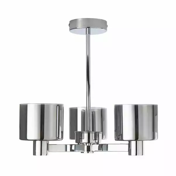 Dunelm Erin Ceiling 3 Light Smoked Ceiling Fitting 7 Dunelm Erin Ceiling 3 Light Smoked Ceiling Fitting - Image 5