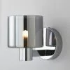 Dunelm Erin Smoked Wall Light -all lighting Sales Store 30770083