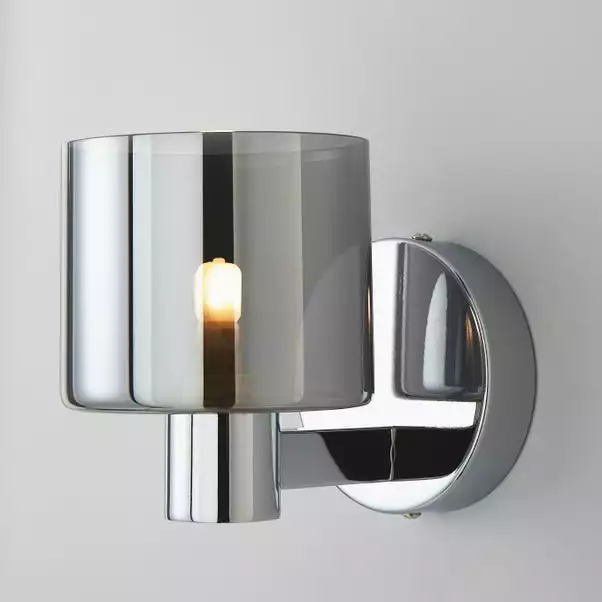 Dunelm Erin Smoked Wall Light 3 Dunelm Erin Smoked Wall Light