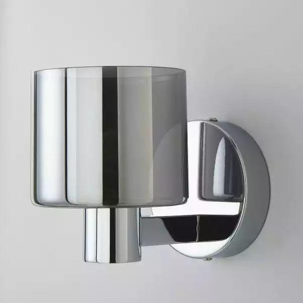 Dunelm Erin Smoked Wall Light 4 Dunelm Erin Smoked Wall Light - Image 2