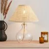 Dunelm Wescott Glass & Cane Table Lamp 1 Dunelm Wescott Glass & Cane Table Lamp -all lighting Sales Store 30771946