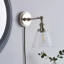 Dorma Purity Nickson EasyFit Plug-In Wall Light 9 Dorma Purity Nickson EasyFit Plug-In Wall Light -all lighting Sales Store 30780622 alt01