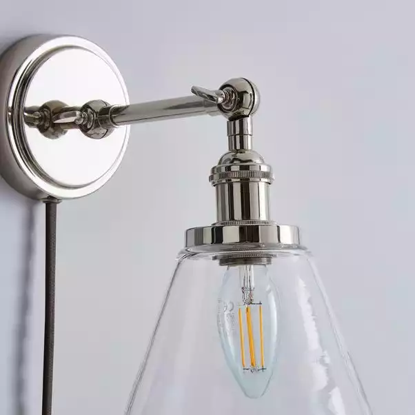 Dorma Purity Nickson EasyFit Plug-In Wall Light 5 Dorma Purity Nickson EasyFit Plug-In Wall Light - Image 3