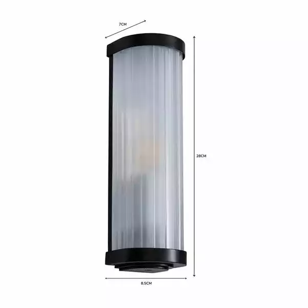 Dunelm Ripon Bathroom Wall Light Matt Black 7 Dunelm Ripon Bathroom Wall Light Matt Black - Image 5
