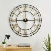Dunelm Brass Skeleton 70cm Wall Clock Gold -all lighting Sales Store 30781380