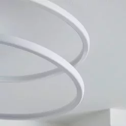 Dunelm Menton Integrated LED Swirl White Semi-Flush Ceiling Fitting 9 Dunelm Menton Integrated LED Swirl White Semi-Flush Ceiling Fitting -all lighting Sales Store 30781658 alt02