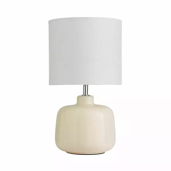 Dunelm Oslo Cream Ceramic Table Lamp 6 Dunelm Oslo Cream Ceramic Table Lamp - Image 4