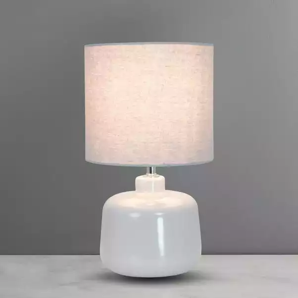 Dunelm Oslo Dove Grey Ceramic Table Lamp 3 Dunelm Oslo Dove Grey Ceramic Table Lamp