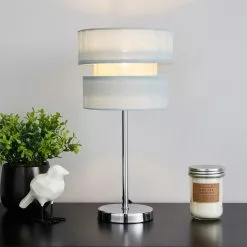 Dunelm Frea Duck Egg Table Lamp