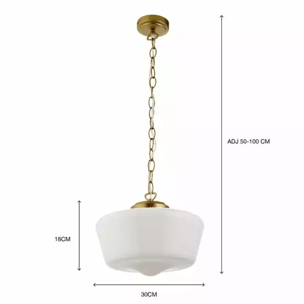 Dunelm Mondez Bathroom 1 Light Pendant Ceiling Fitting 7 Dunelm Mondez Bathroom 1 Light Pendant Ceiling Fitting - Image 5