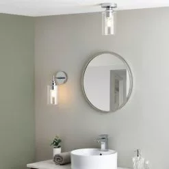 Dunelm Fryer Chrome Bathroom Wall Light -all lighting Sales Store 30789841 alt04