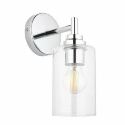Dunelm Fryer Chrome Bathroom Wall Light -all lighting Sales Store 30789841 alt05
