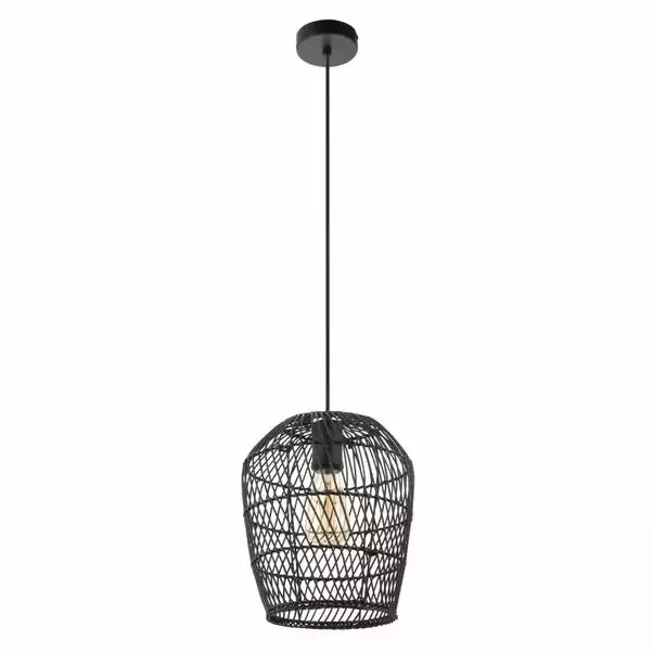 Dunelm Kirra Bathroom 1 Light Pendant Faux Rattan Ceiling Fitting 7 Dunelm Kirra Bathroom 1 Light Pendant Faux Rattan Ceiling Fitting - Image 5