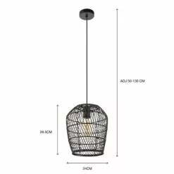 Dunelm Kirra Bathroom 1 Light Pendant Faux Rattan Ceiling Fitting 13 Dunelm Kirra Bathroom 1 Light Pendant Faux Rattan Ceiling Fitting -all lighting Sales Store 30789856 alt07