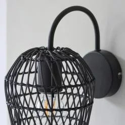 Dunelm Kirra Bathroom Faux Rattan Wall Light 11 Dunelm Kirra Bathroom Faux Rattan Wall Light -all lighting Sales Store 30789857 alt03