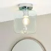 Dunelm Lucia Green Bathroom 1 Light Flush Ceiling Fitting 2 Dunelm Lucia Green Bathroom 1 Light Flush Ceiling Fitting -all lighting Sales Store 30789861