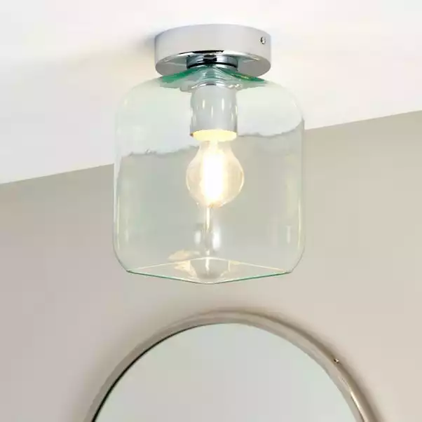 Dunelm Lucia Green Bathroom 1 Light Flush Ceiling Fitting 3 Dunelm Lucia Green Bathroom 1 Light Flush Ceiling Fitting